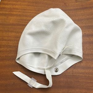 Vintage Jantzen White Bathing/Swim Cap Chin Strap
